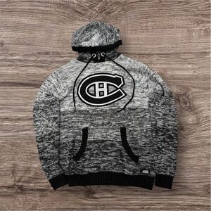 Ilanco nhl Montreal Canadiens knit hoodie sz medium